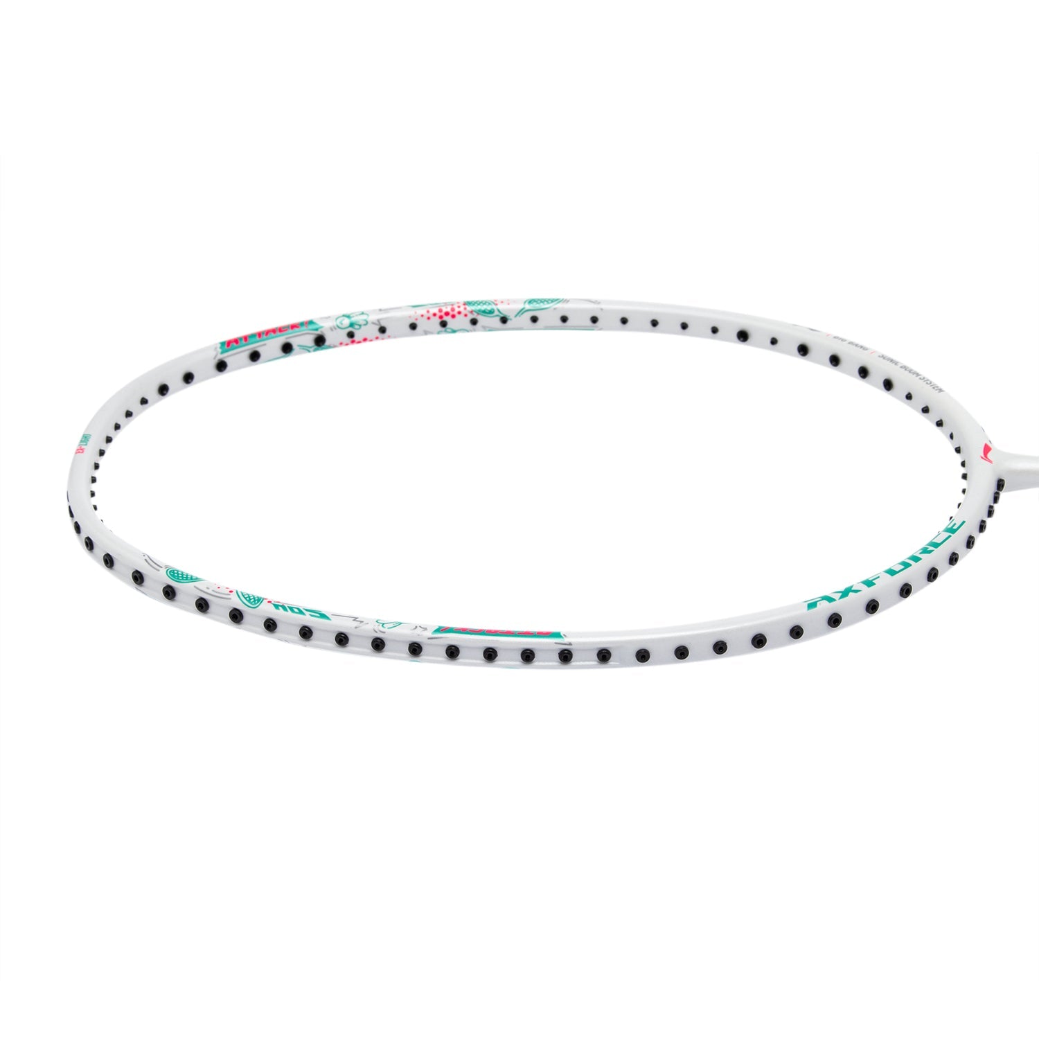 Badmintonschläger AXFORCE BIGBANG (7U) weiß - unbespannt - AYPS275-1/AYPT291-7