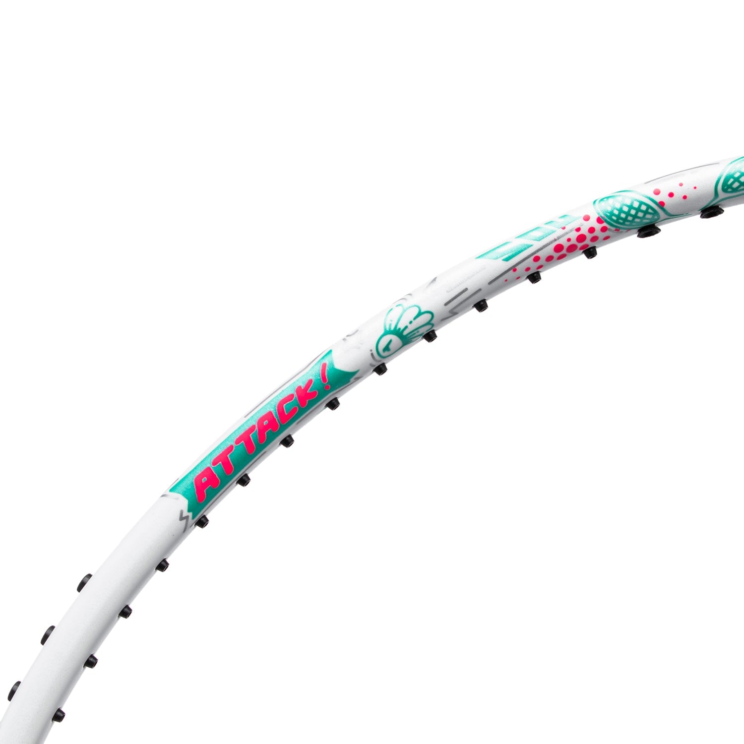 Badmintonschläger AXFORCE BIGBANG (7U) weiß - unbespannt - AYPS275-1/AYPT291-7