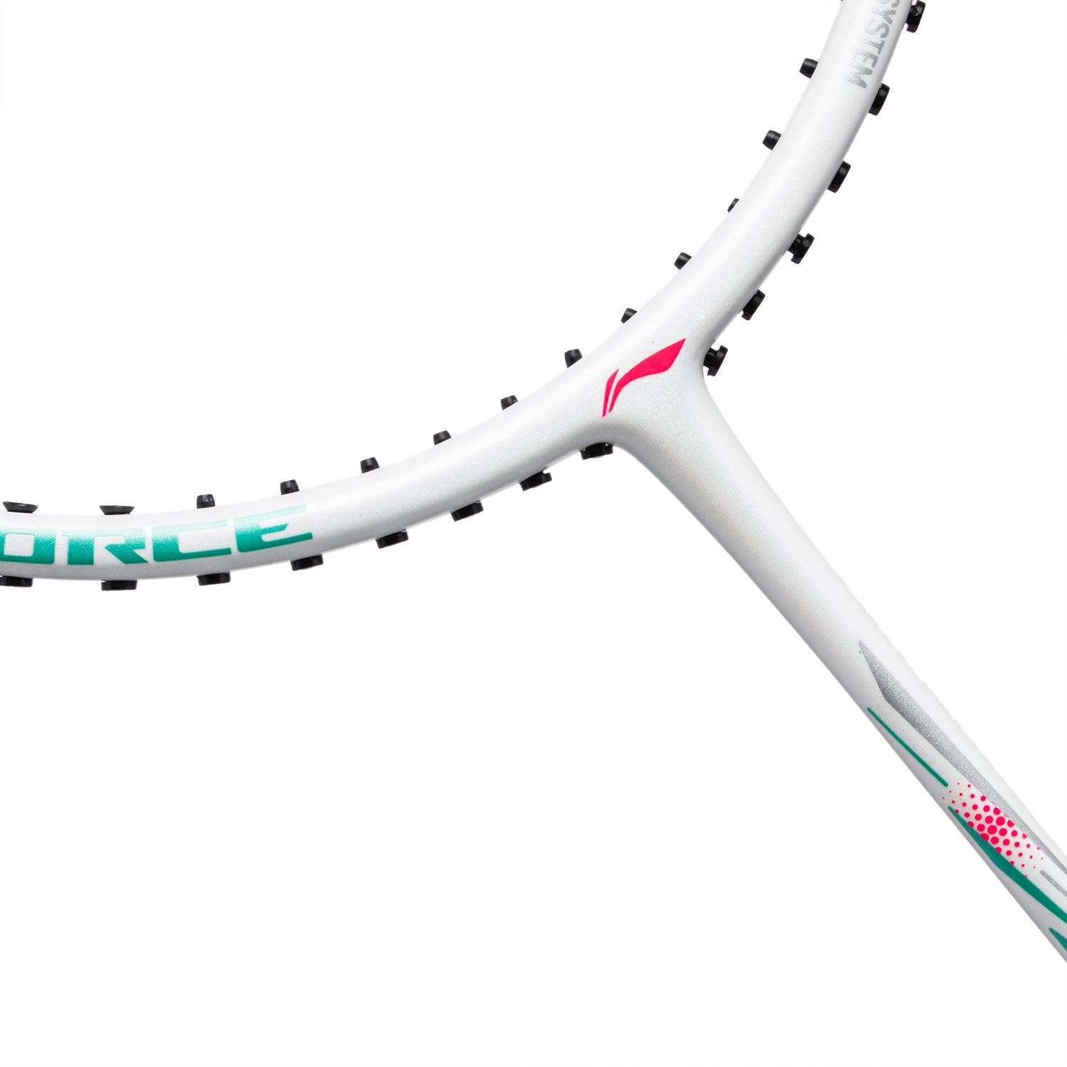 Badmintonschläger AXFORCE BIGBANG (7U) weiß - unbespannt - AYPS275-1/AYPT291-7