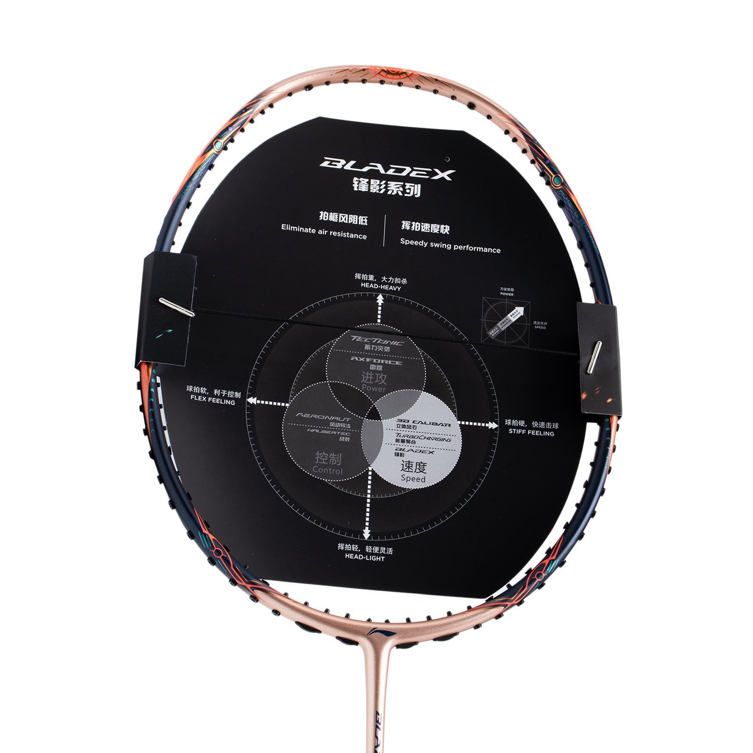 Badmintonschläger BLADEX 900 MAX Sun (3U) Gold - unbespannt - AYPT021-1/AYPT323-3