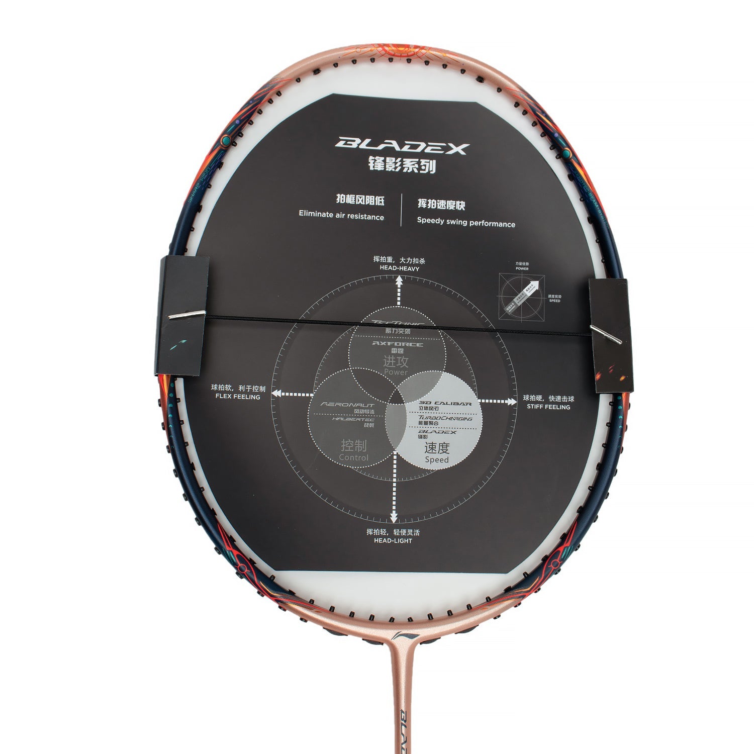 Badmintonschläger BLADEX 900 MAX Sun (4U) Gold - unbespannt - AYPT323-4