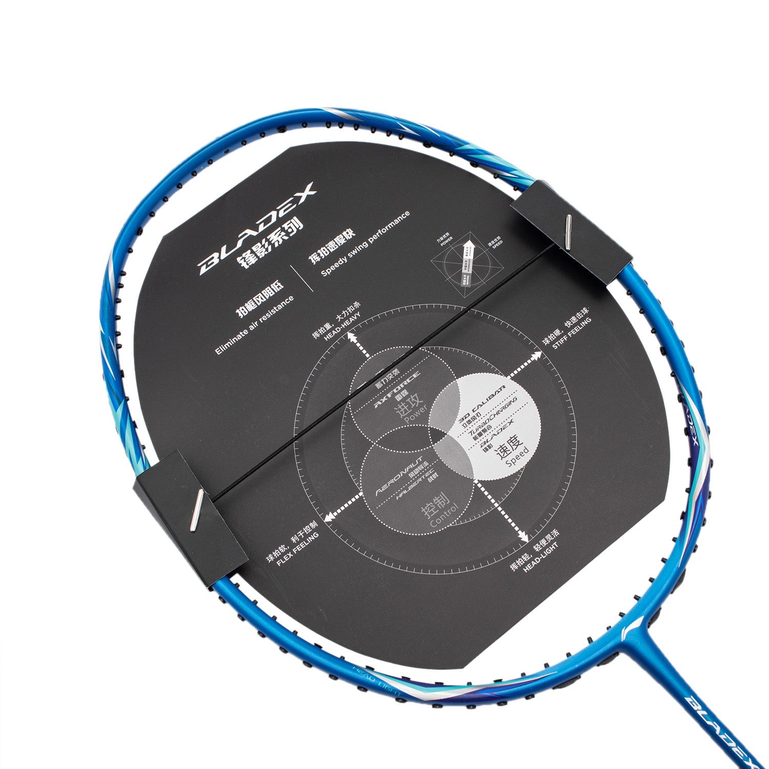Badmintonschläger BladeX SONAR (3U) Blue - unbespannt - AYPT037-1