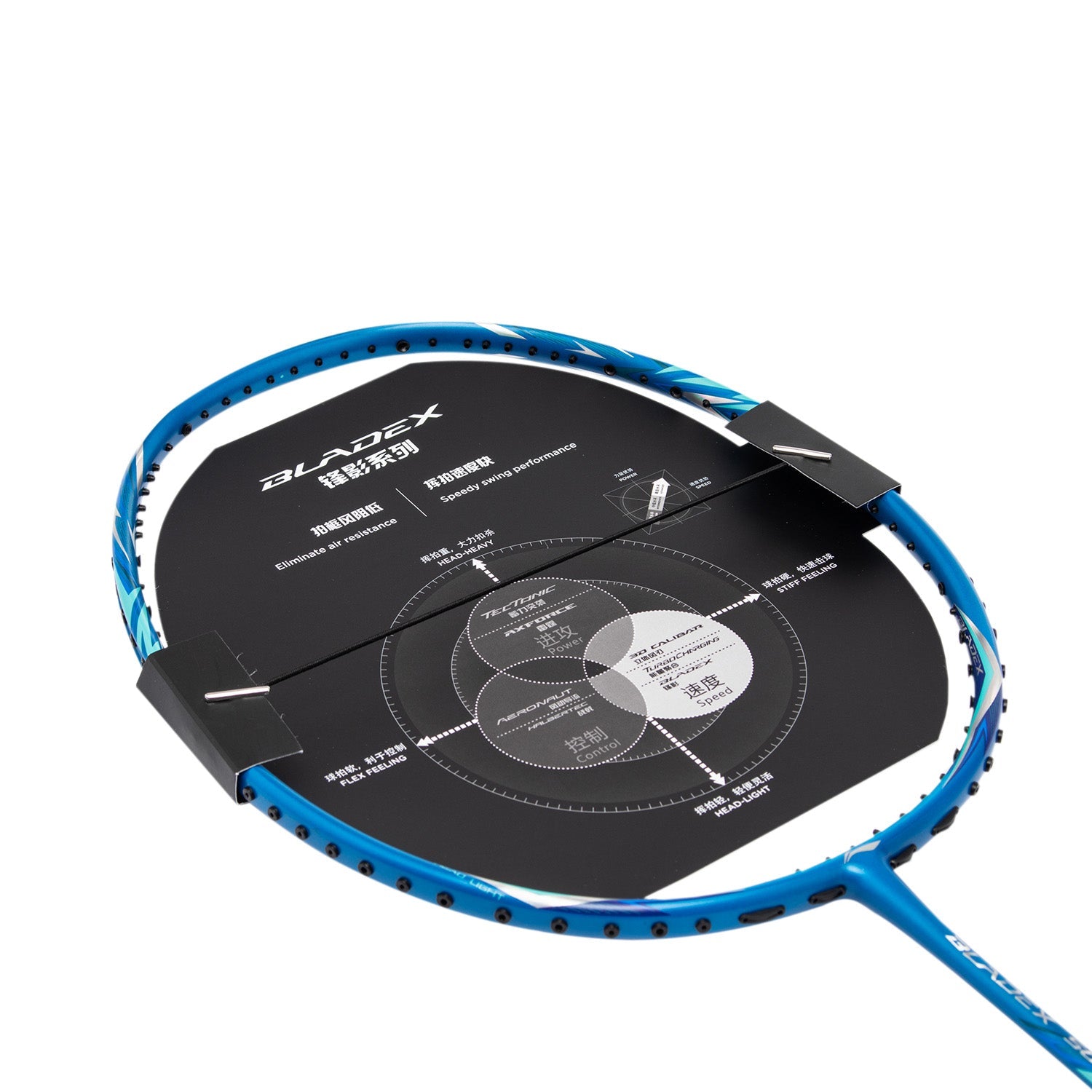 Badmintonschläger BladeX SONAR (4U) Blue - unbespannt - AYPT039-1