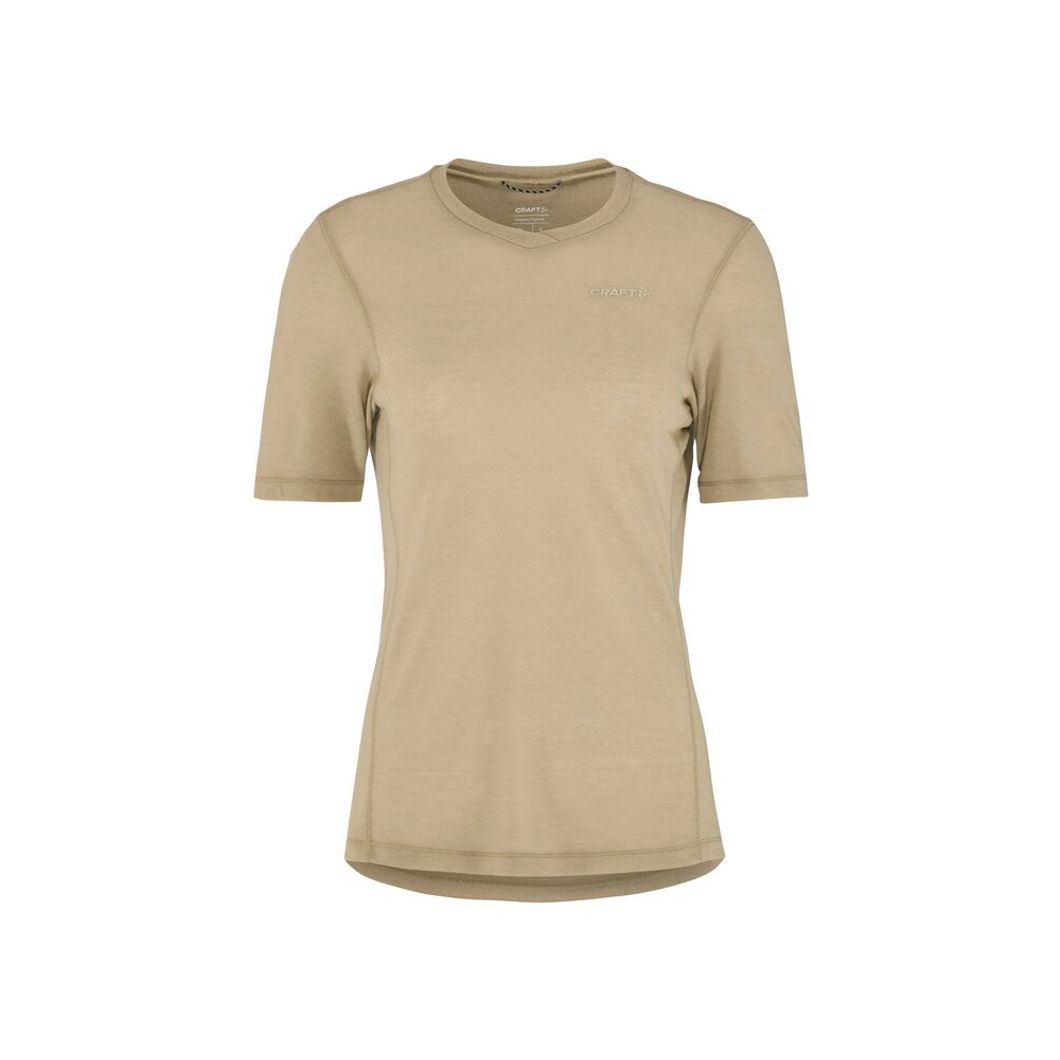 Everyday Wool Kurzarm T-Shirt Damen