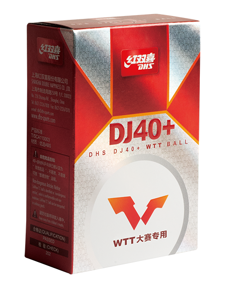 DHS Tischtennisball DJ40 WTT Weiß (6 Pack) DXAR002-1