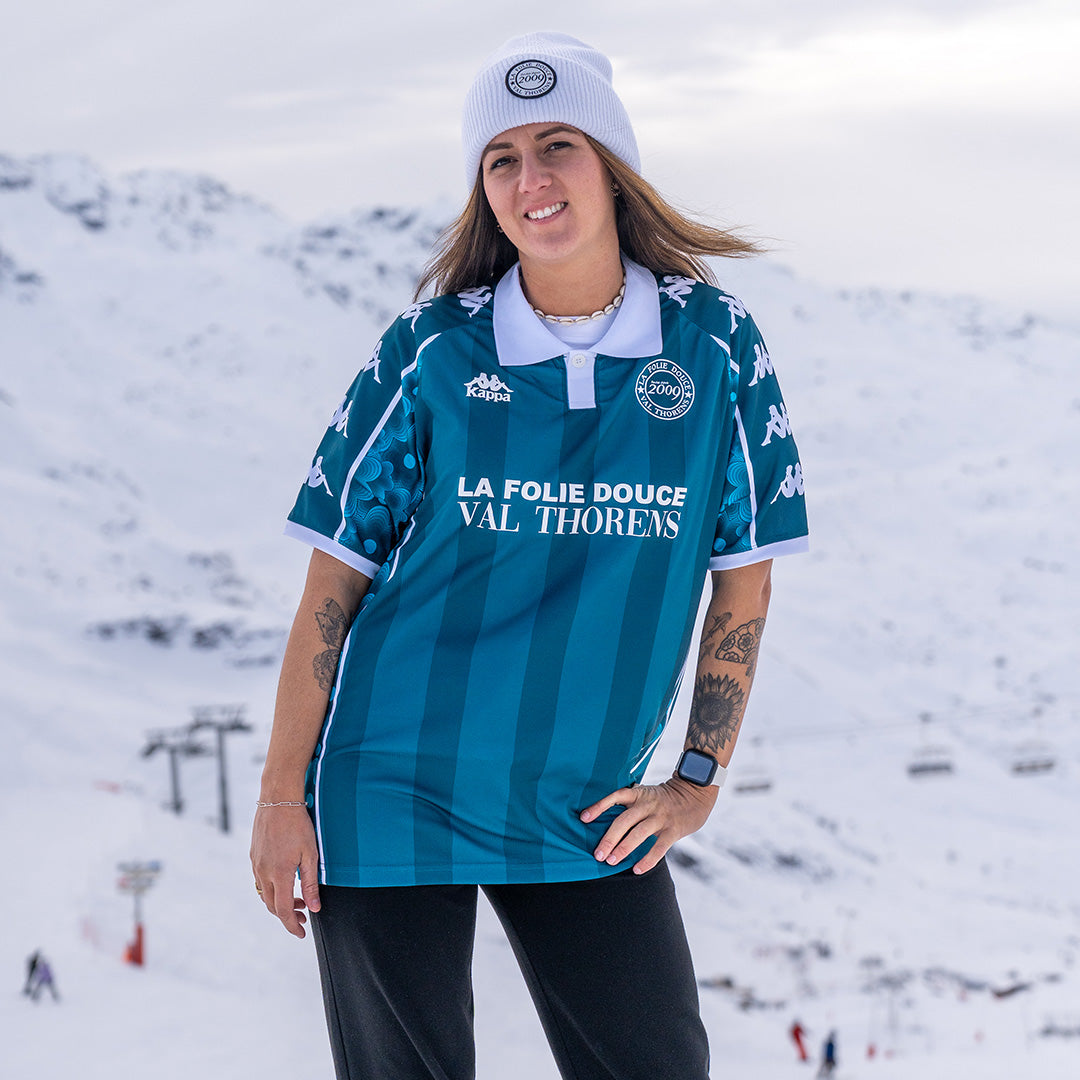 Maillot Claro Fleurs Folie Douce Val Thorens 2025 Grün Unisex - Bild 3