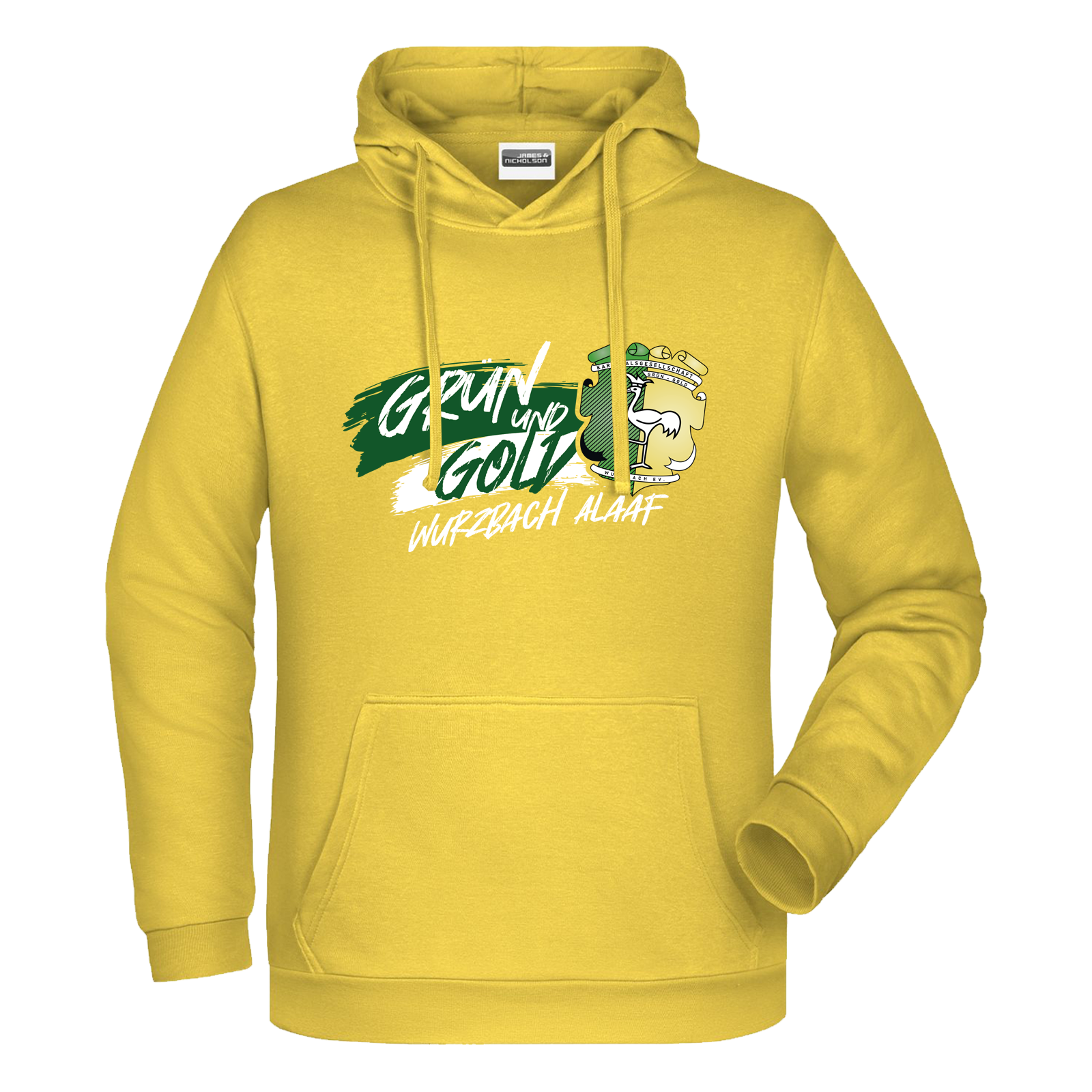 Grün-Gold Wurzbach Hoodie "Alaaf"
