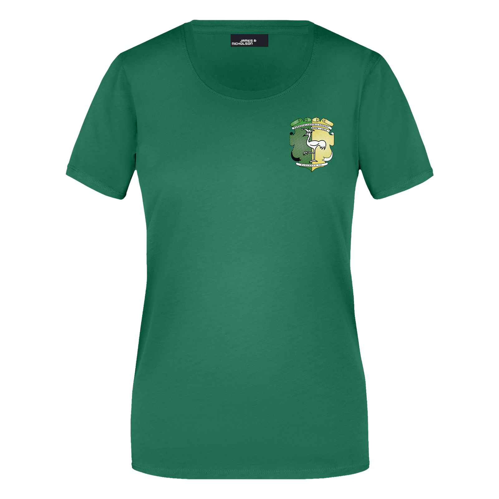 Grün-Gold Wurzbach T-Shirt "Logo" Damen