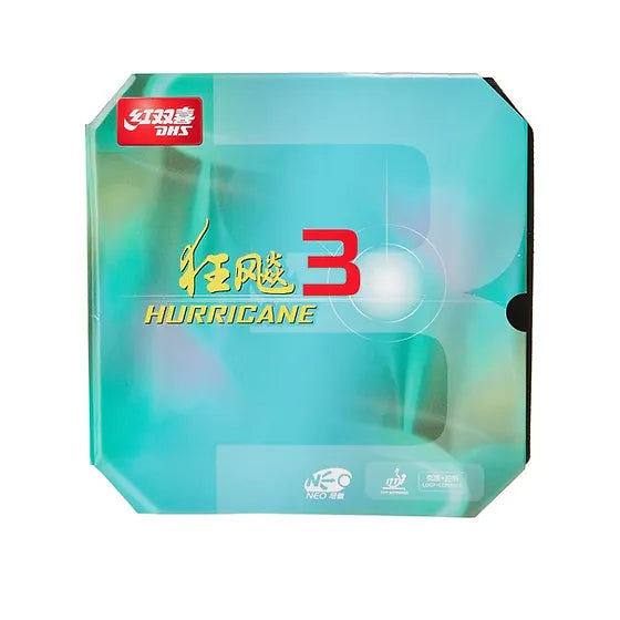 DHS NEO Hurricane 3 Soft 38 2,1mm Belag Schwarz - DXDK011-5