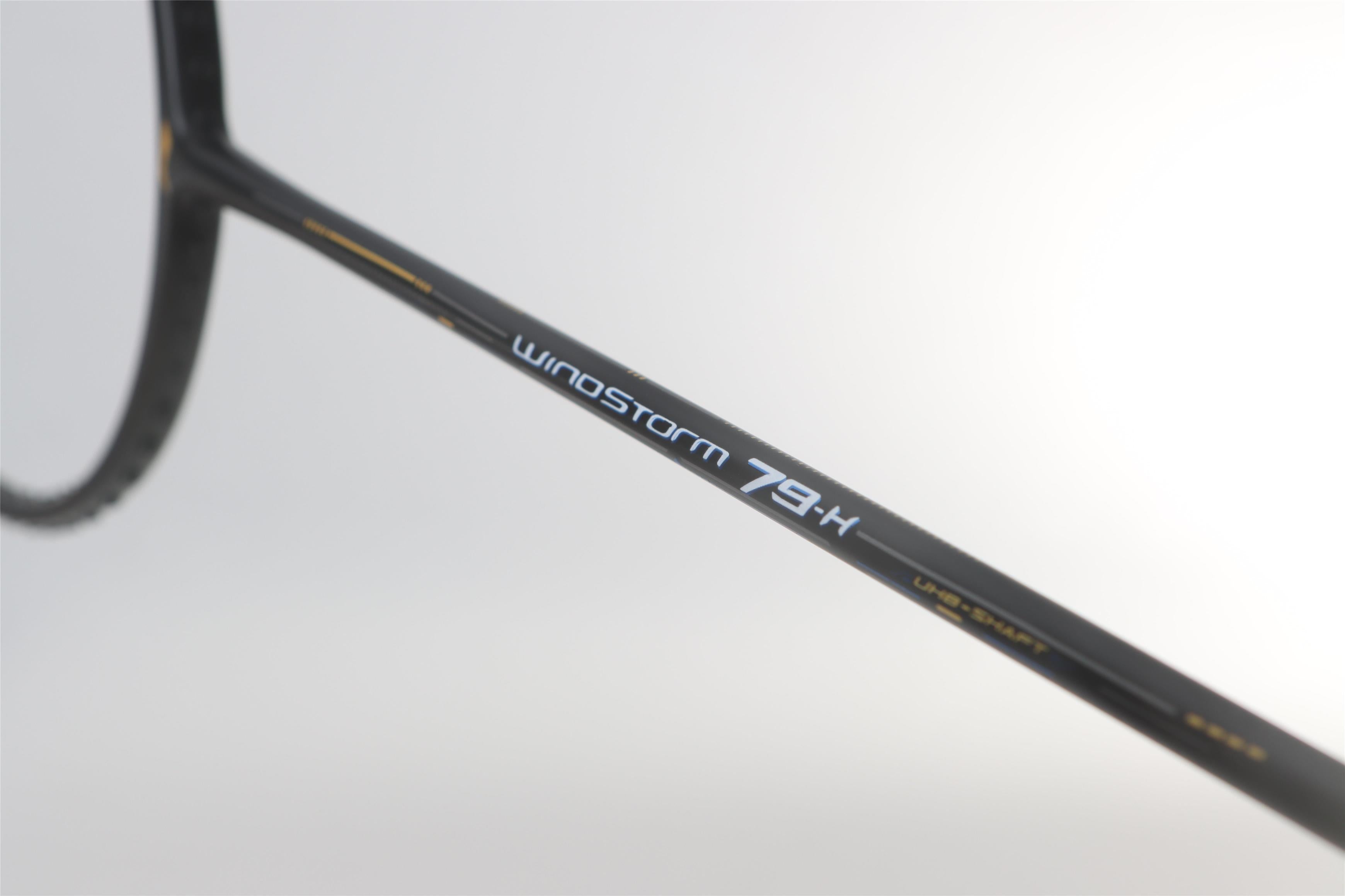 Badmintonschläger WindStorm 79 H unbespannt Schwarz - AYPT449-5