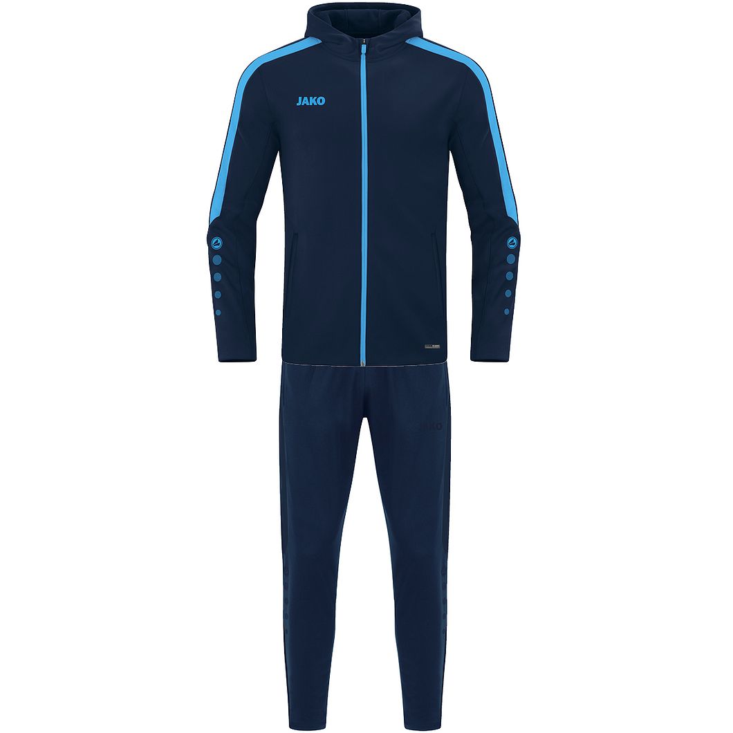 Trainingsanzug Polyester Power mit Kapuze