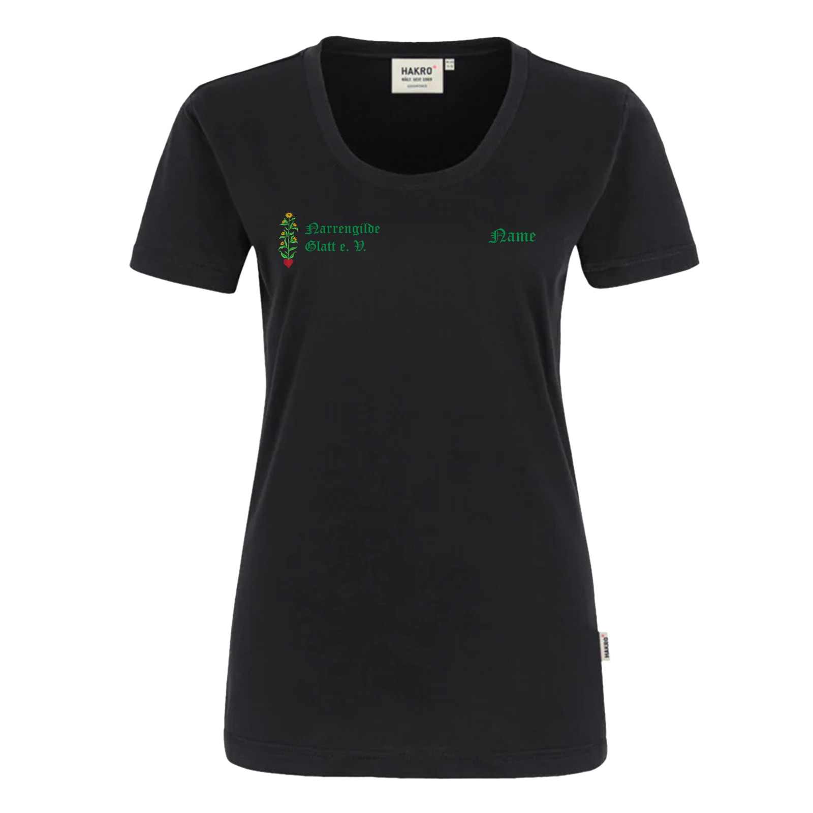 Narrengilde Glatt Damen T-Shirt "Habermarkenstupfer"