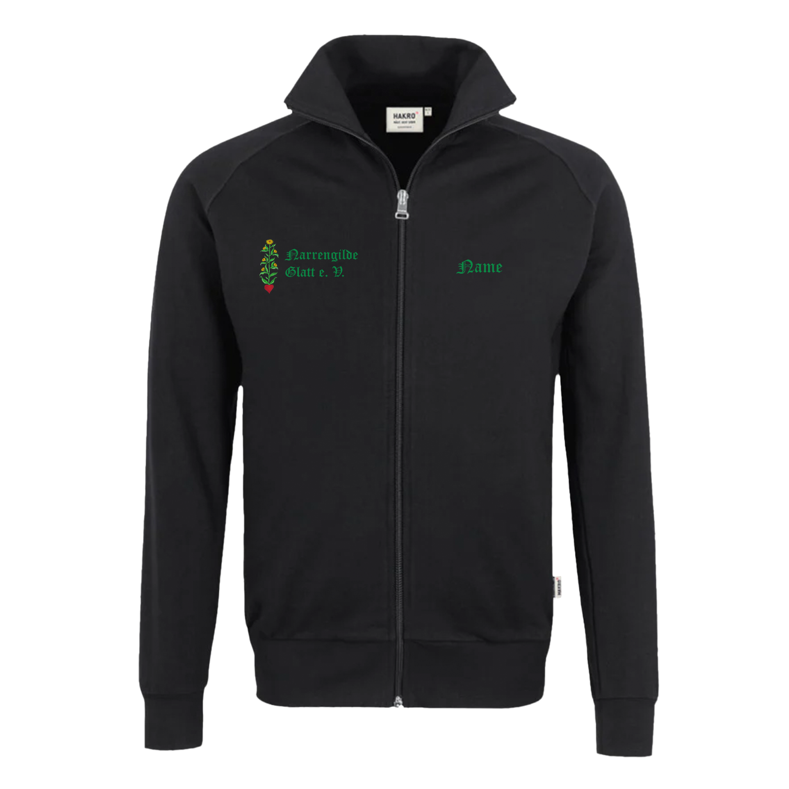 Narrengilde Glatt Sweatjacke "Habermarkenstupfer"