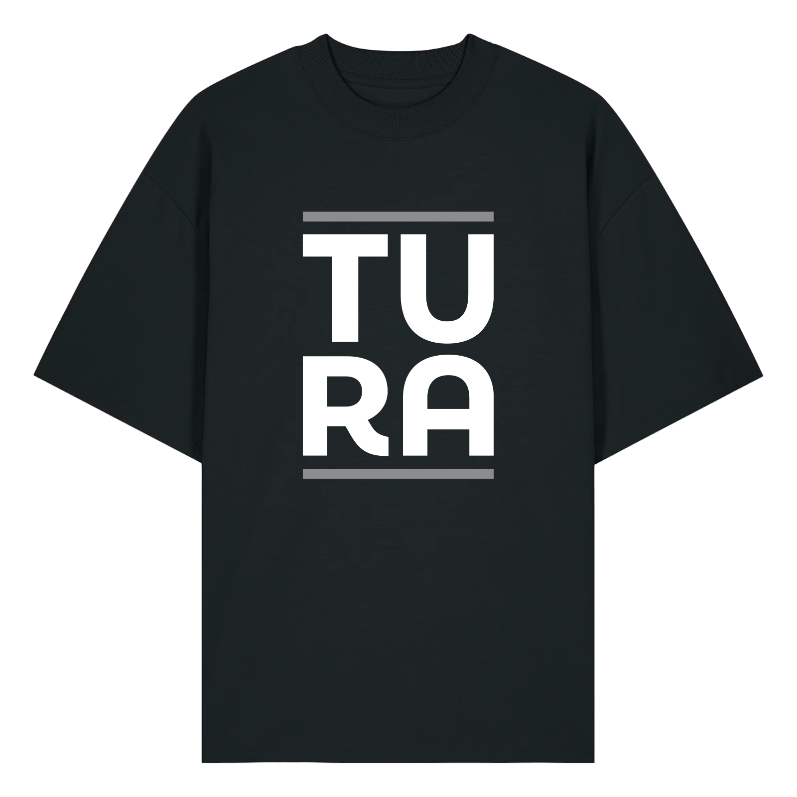 TURA Untermünkheim T-Shirt "TURA" OVERSIZED BLACK