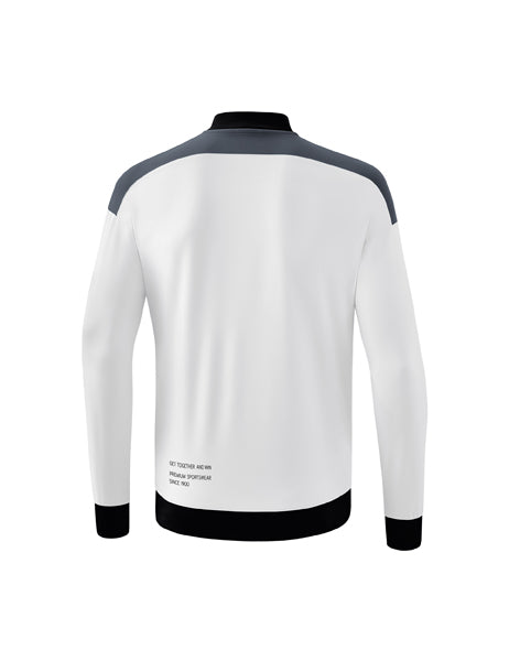 CHANGE by erima Präsentationsjacke Erwachsene; Kinder weiß/slate grey/schwarz