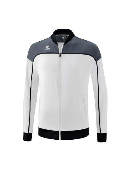 CHANGE by erima Präsentationsjacke Erwachsene; Kinder weiß/slate grey/schwarz
