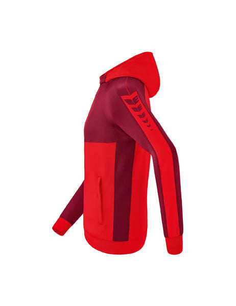Six Wings Trainingsjacke mit Kapuze Erwachsene; Kinder rot/bordeaux