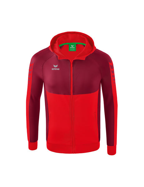 Six Wings Trainingsjacke mit Kapuze Erwachsene; Kinder rot/bordeaux