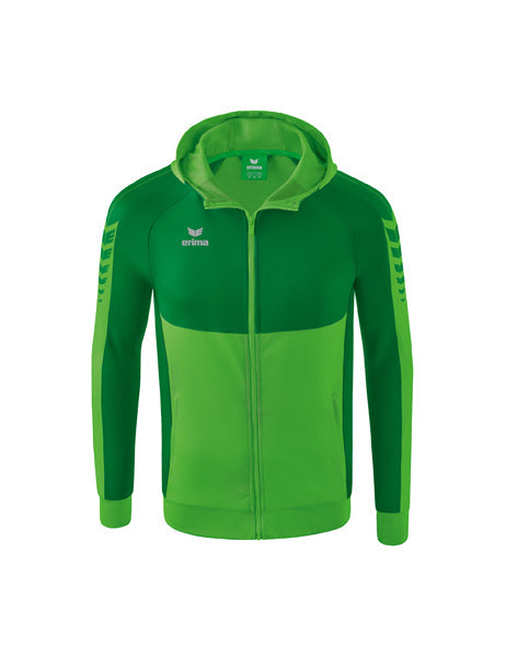Six Wings Trainingsjacke mit Kapuze Erwachsene; Kinder green/smaragd