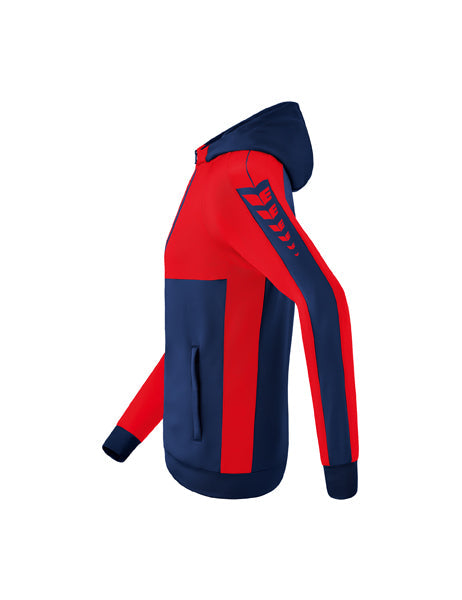 Six Wings Trainingsjacke mit Kapuze Erwachsene; Kinder new navy/rot