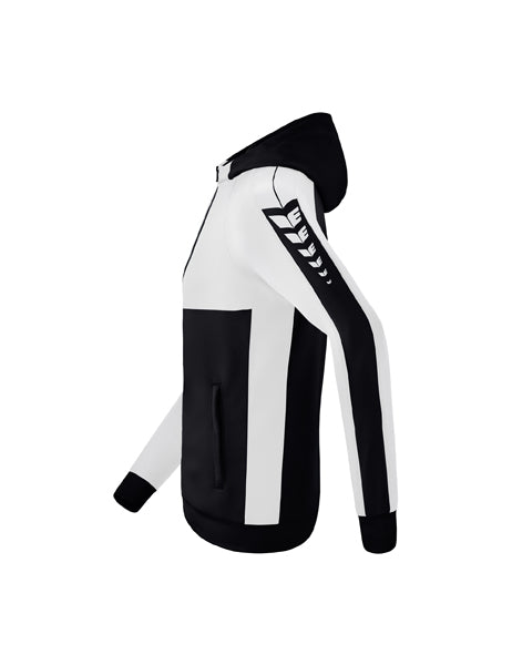 Six Wings Trainingsjacke mit Kapuze Erwachsene; Kinder schwarz/weiß