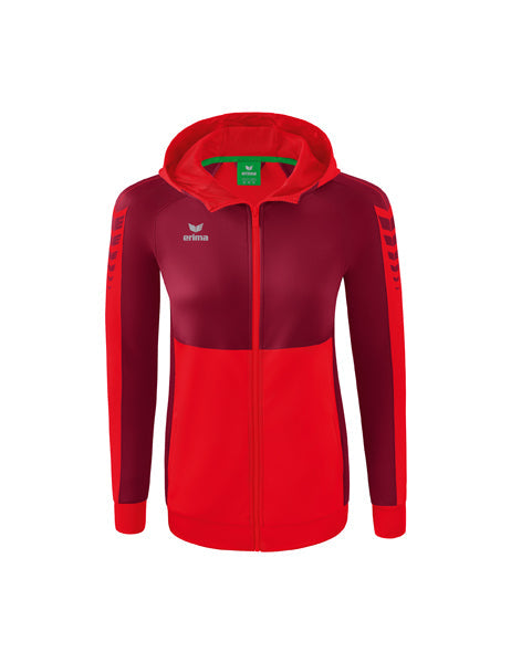 Six Wings Trainingsjacke mit Kapuze Damen rot/bordeaux