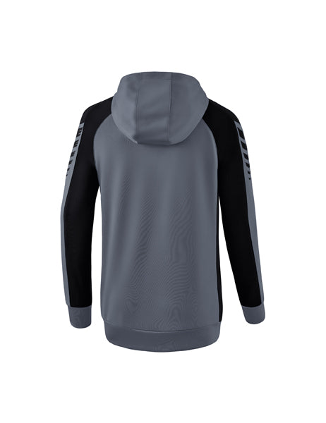 Six Wings Trainingsjacke mit Kapuze Damen slate grey/schwarz