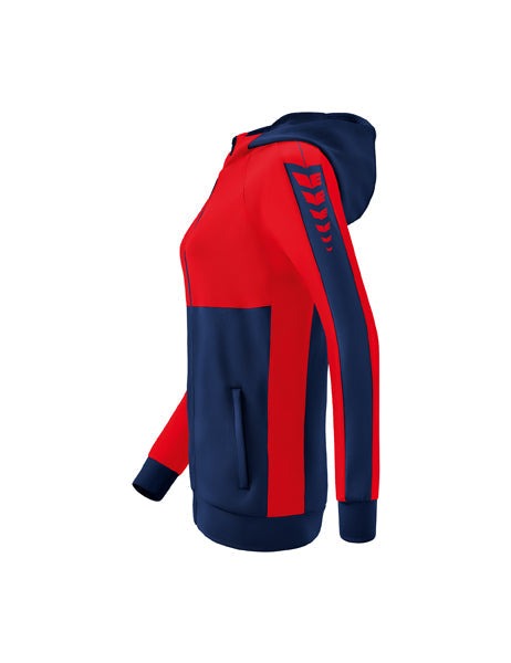 Six Wings Trainingsjacke mit Kapuze Damen new navy/rot
