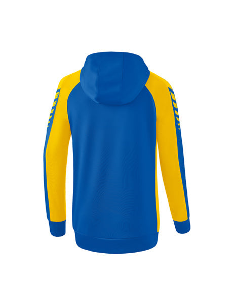 Six Wings Trainingsjacke mit Kapuze Damen new royal/gelb