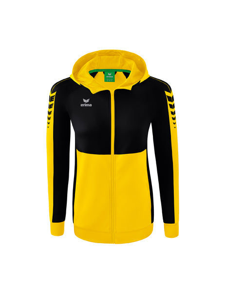 Six Wings Trainingsjacke mit Kapuze Damen gelb/schwarz