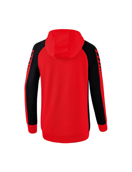 Six Wings Trainingsjacke mit Kapuze Damen rot/schwarz