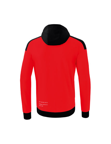 CHANGE by erima Trainingsjacke mit Kapuze Erwachsene; Kinder rot/schwarz/weiß