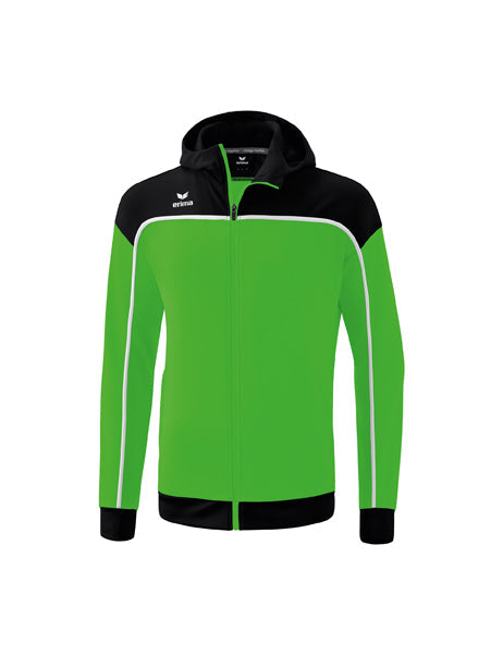 CHANGE by erima Trainingsjacke mit Kapuze Erwachsene; Kinder green/schwarz/weiß