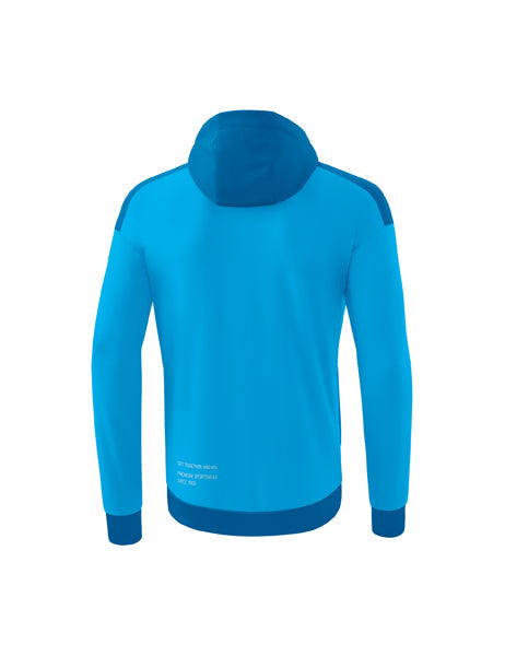 CHANGE by erima Trainingsjacke mit Kapuze Erwachsene; Kinder curacao/mykonos/weiß