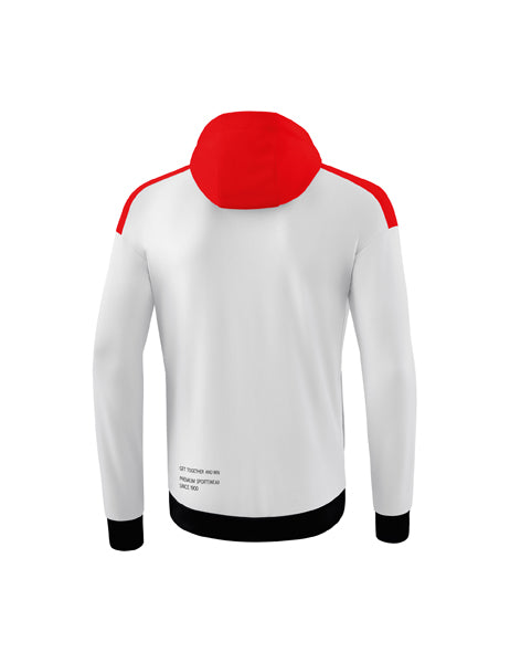 CHANGE by erima Trainingsjacke mit Kapuze Erwachsene; Kinder weiß/rot/schwarz