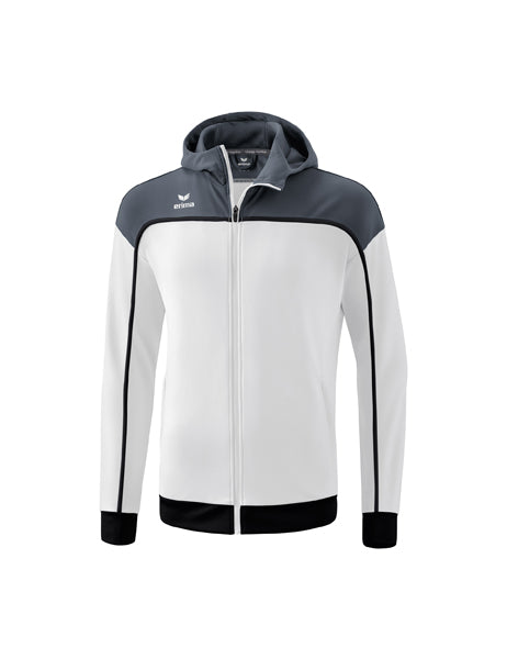 CHANGE by erima Trainingsjacke mit Kapuze Erwachsene; Kinder weiß/slate grey/schwarz