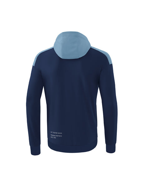 CHANGE by erima Trainingsjacke mit Kapuze Erwachsene; Kinder new navy/faded denim/weiß
