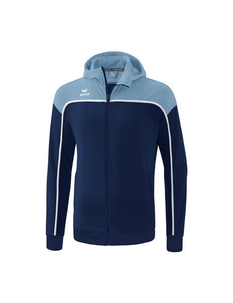CHANGE by erima Trainingsjacke mit Kapuze Erwachsene; Kinder new navy/faded denim/weiß