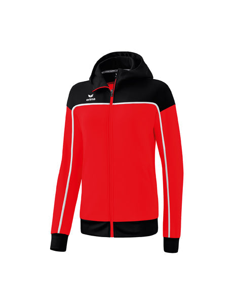 CHANGE by erima Trainingsjacke mit Kapuze Damen rot/schwarz/weiß