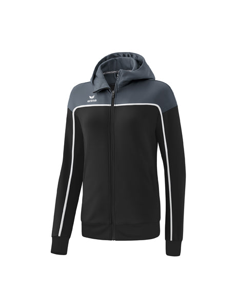 CHANGE by erima Trainingsjacke mit Kapuze Damen black grey/slate grey/weiß