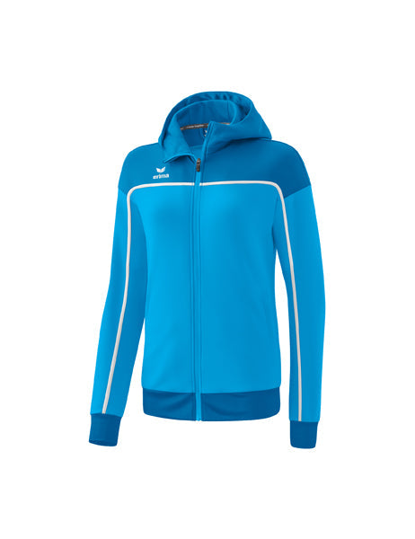 CHANGE by erima Trainingsjacke mit Kapuze Damen curacao/mykonos/weiß