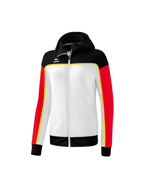 CHANGE by erima Trainingsjacke mit Kapuze Damen weiß/schwarz/rot