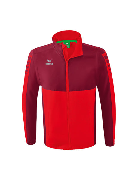 Six Wings Jacke mit abnehmbaren Ärmeln Erwachsene rot/bordeaux