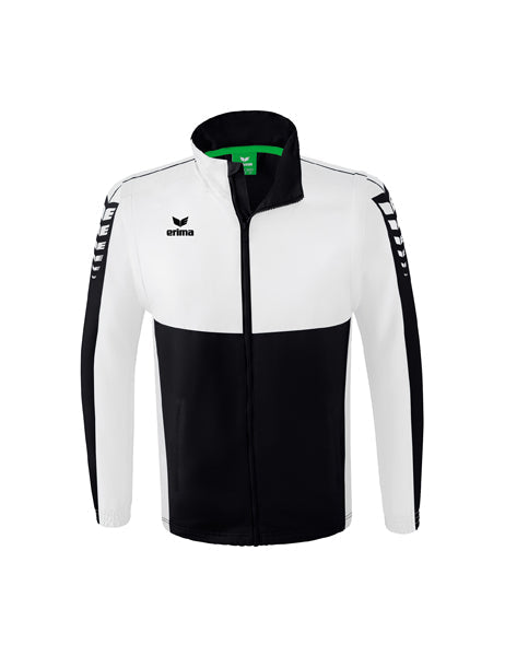 Six Wings Jacke mit abnehmbaren Ärmeln Erwachsene schwarz/weiß