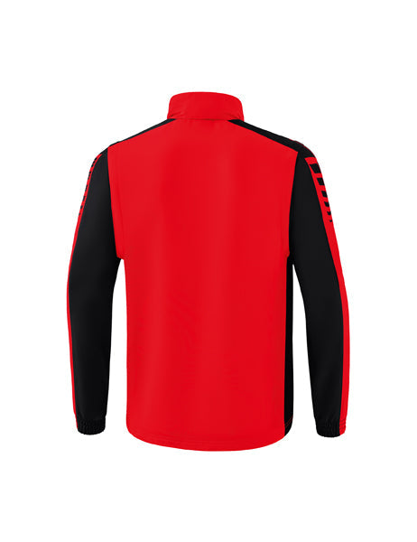 Six Wings Jacke mit abnehmbaren Ärmeln Erwachsene rot/schwarz