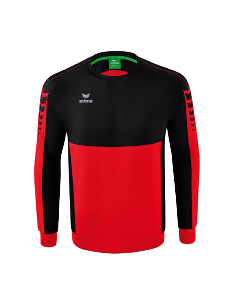 Six Wings Sweatshirt Erwachsene; Kinder rot/schwarz