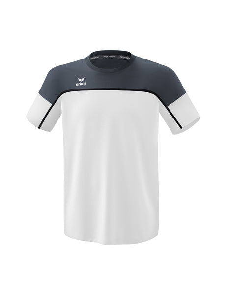 CHANGE by erima T-Shirt Erwachsene; Kinder weiß/slate grey/schwarz