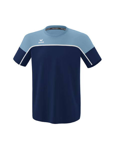 CHANGE by erima T-Shirt Erwachsene; Kinder new navy/faded denim/weiß