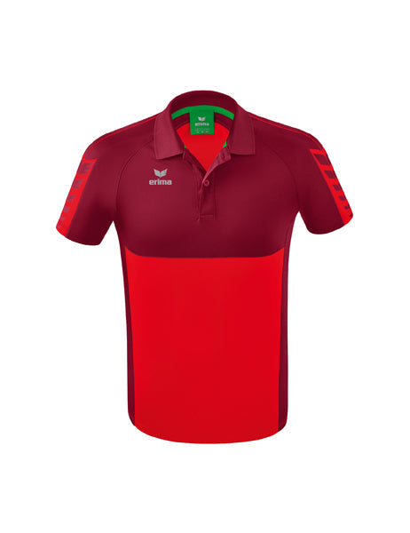 Six Wings Poloshirt Erwachsene rot/bordeaux