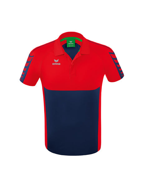 Six Wings Poloshirt Erwachsene new navy/rot